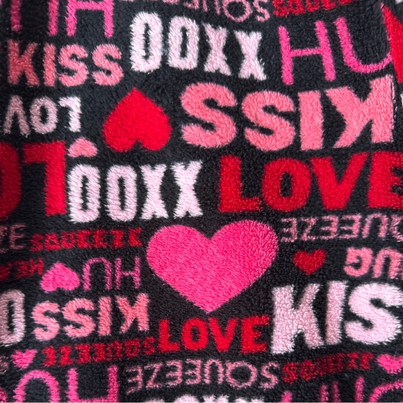 Valentine’s Day Print Fuzzy Pants - Picture 3 of 3